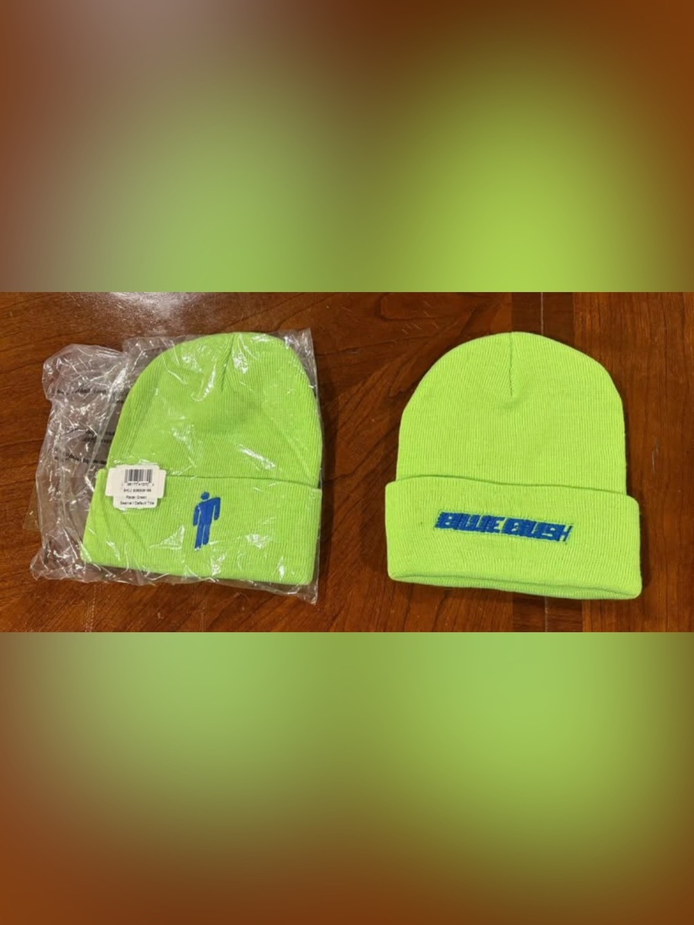 Billie Eilish Racer Green Beanie Hat